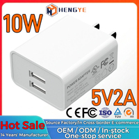 Charger Dinding Pengisian Cepat 5V2000mA Bersertifikasi RoHS FCC, Colokan US USB, Charger Ponsel Grosir 2 in 1, Charger Perjalanan dengan Logo