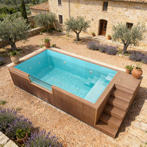 Piscine familiale spacieuse avec rocher de plongée et zones de profondeur multiples Piscine extérieure - Product Image 2