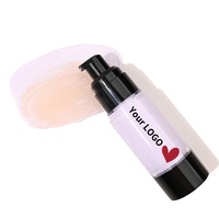 Krim pelembab wajah, kosmetik warna berubah wajah Hydrating cair Foundation Label pribadi Vegan BB isolasi Foundation riasan