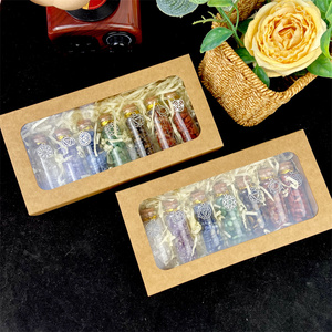 Nuovo prodotto rilascio varie <span class=keywords><strong>pietre</strong></span> di guarigione spirituale misto ghiaia sette <span class=keywords><strong>chakra</strong></span> che desiderano scatola di bottiglia Set per regalo - Product Image 3