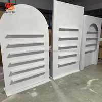 Support de décoration de mariage lisse en PVC acrylique, mur de champagne, toile de fond pour événements et fêtes