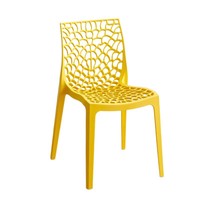 Chaise de salle à manger empilable sans accoudoirs en plastique PP, entièrement en maille respirante, multi-couleurs mates, écologique, pour écoles et hôtels – Meilleures ventes