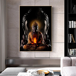 Buddhism <strong>Canvas</strong> Print Art Pictures Posters God <strong>Buddha</strong> Wall Art <strong>Paintings</strong> Home Decor - Product Image 2