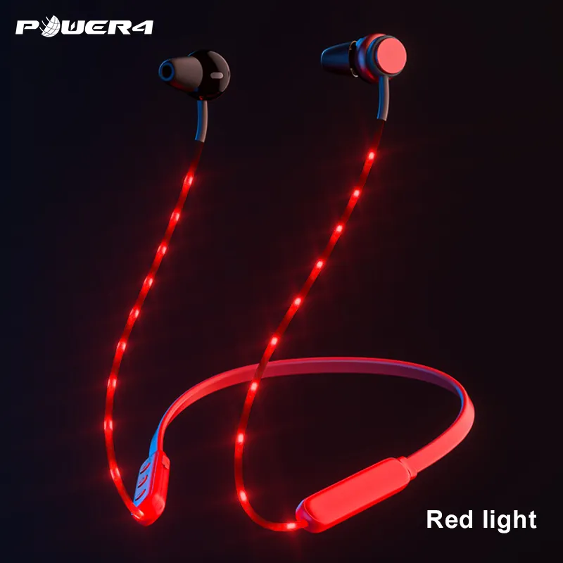 Lb01C Bluetooth Headphone LED Light Headset Beatstudio Best Earbuds In Ear Phone Neckband Sport Stereo Wireless Earphone