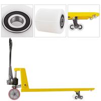 Rouleau de charge en nylon blanc haute capacité, durable, 80x70 mm / 3,15"x2,76", avec roulements de précision étanches pour chariot à palettes / transpalette