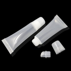 Venta al por mayor de plástico claro bálsamo labial botella de embalaje 8ml 10ml brillo de labios tubo para apretar - Product Image 4