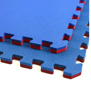 Ready To Ship Rubber Top EVA Foam Exercise Gym Mats Interlocking Puzzle Floor Tiles For Home Gym Flooring Karate Tatami Mat