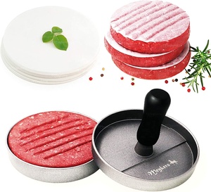 Presse à hamburgers en métal antiadhésif, moule à hamburgers, presse à hamburgers pour des hamburgers parfaits à chaque fois - Product Image 1