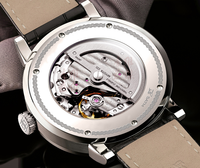 Montres automatiques en acier avec calendrier et petite aiguille des secondes, design d'usine et fabrication en série, mouvement japonais similaire, pour marque privée