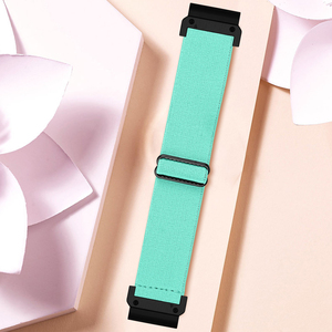 Enjoy Pretty Pure Color Elástico Durable Nylon Correa de reloj Adaptador negro para Garmin Fenix 5X 26mm - Product Image 2