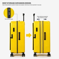 Ensemble de 3 valises extra larges extensibles à ouverture frontale pour PC, avec serrure TSA, roulettes multidirectionnelles, volume maximal pour voyage de 30 jours, service ODM
