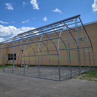Kit de serre tunnel à portique simple en PE |   Solution économique d'extension saisonnière pour l'agriculture hydroponique à petite échelle