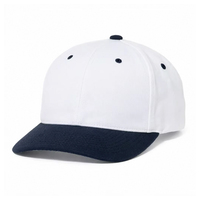 Op maat gemaakte logo 6-delige gestructureerde katoenen twill baseballcap met verstelbare gebogen klep, groothandel borduurwerk OEM mannen vrouwen