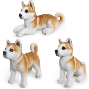 Mainan hewan boneka kustom anjing mewah realistis anak anjing seperti hidup - Product Image 1