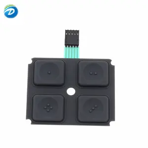 Deson Custom Waterproof Push Button Keypad Membrane Switch Membrane Panel Silicone Tactile Keyboard