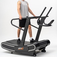 Tapis roulant incurvé auto-alimenté de qualité commerciale, robuste, manuel, pour entraînement cardio en club de fitness