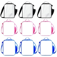 Sacs à déjeuner isothermes en polyester personnalisables, écologiques, avec fermeture éclair, pour enfants et adultes, parfaits pour la sublimation DIY.