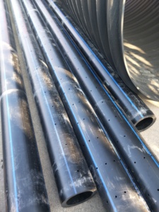 Tuyau en PE perforé en PVC durable pour tunnel et drainage électrique Matériau PE flexible - Product Image 3