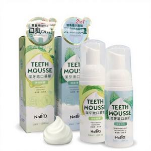 Mousse dentifrice à la menthe naturelle de Taïwan avec hexapeptide et xylitol pour les soins dentaires - Product Image 1