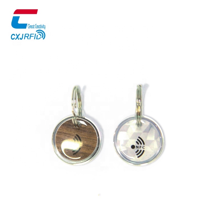 13.56MHz NFC Epoxy Pet ID Tag - Customizable RFID Dog Cat Collar Tag with QR Code - CXJ/OEM