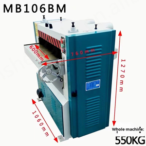 Cepilladora de Banco de Alta Velocidad para Trabajos Pesados, con Cuchilla Recta de un Solo Lado, Motorizada, 3kW, 380V/220V, Mesa Deslizante - Product Image 2