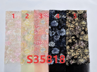Perles à sequins, tissus à sequins, 5 yards en stock et designs personnalisés S35818