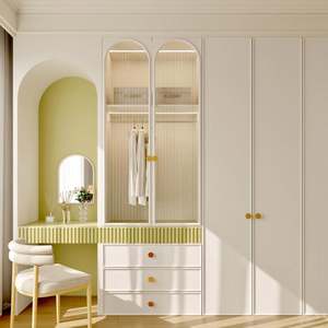 Armoire de chambre principale de style minimaliste français contemporain, série crème, sensation haut de gamme - Product Image 2
