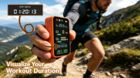 Détecteur de sécurité multifonctionnel pour le camping, moniteur de qualité de l'air 7-en-1 (CO, CO2, O2), testeur de température et d'humidité avec chronomètre pour tente et camping-car