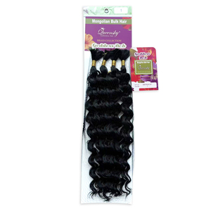 ผมปลอมแบบมัดเป็นช่อ 4 ช่อ ยาว 20 นิ้ว ลอนลึกแบบ Deep Wave  แบบอิตาเลียน  สำหรับถักเปีย  แบบลอนน้ำลึก  แบบโบโฮ - Product Image 4