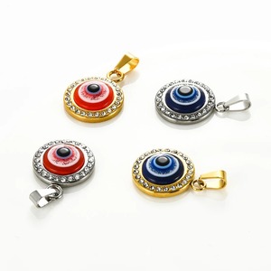 Collar con Colgante <span class=keywords><strong>de</strong></span> Amuleto <span class=keywords><strong>de</strong></span> <span class=keywords><strong>Ojo</strong></span> Turco Griego <span class=keywords><strong>de</strong></span> Acero Inoxidable con Diamantes <span class=keywords><strong>de</strong></span> Imitación, Dorado y Plateado, Regalo <span class=keywords><strong>para</strong></span> Mujeres y Niñas, Joyería <span class=keywords><strong>de</strong></span> Moda - Product Image 5