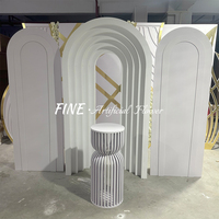 Magnifique Arche Florale Personnalisée Murale, Panneau 3D en PVC pour Mariage, Événement et Fête