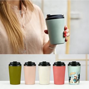 Cadeaux d'entreprise en gros, gobelet à café en acier inoxydable à double paroi, 12 oz, tasse à café isolée sous vide - Product Image 2