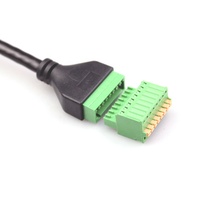 Usine en gros RJ45 mâle femelle à 8Pin connecteur de bornier à ressort câble adaptateur d'extension de réseau LAN