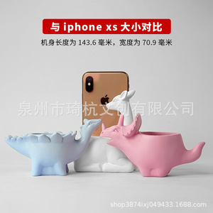 Maceta de Cerámica con Forma de Ciervo, Maceta de Porcelana Esmaltada para Decoración del Hogar, Sala de Estar, Entrada, Estudio, Balcón - Product Image 5