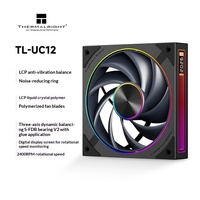 Thermalright TL-UC12 120mm ARGB PWM PC Ventilateur avec écran numérique RPM Lame LCP pour le refroidissement du boîtier PC jeu
