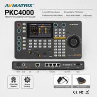 Controlador de Cámara PTZ AVMATRIX PKC4000 con Pantalla Táctil de 5 Pulgadas, NDI, ONVIF, PoE+, Tally para Transmisión en Vivo y Estudio