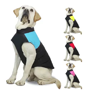 wholesale thickened warm dog clothing windproof Waterproof warm reflective Pet Clothes Coat Sample Large Dog Clothes