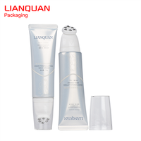 Tube en plastique ovale avec six rouleaux, tube de massage pour crème, lotion, cosmétiques