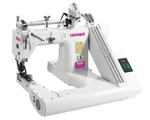 RONMACK RM-928PL-D Manual 3 Needle <b>Chain</b> Stitch Feed off Arm Machine with <b>Top</b> and Bottom for Garment Factory - Product Image 1