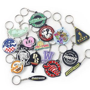 Manufacturer Made logo 2D/3D Letter Shape Rubber Pvc <b>Key</b> Chain Custom Personalized Soft Silicone Keychains for Promotion Gifts - Product Image 5