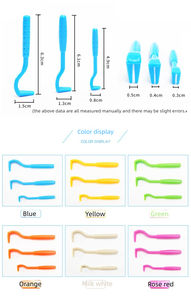 犬と猫のためのプロの3ピースペットグルーミングツールセットペットノミ除去ゴムとプラスチックノミ & ダニ除去櫛 - Product Image 5