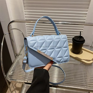 Wholesale Women's Embroidery Small Bag Single Shoulder Crossbody Popular Texture Handheld Small <b>Square</b> Design Polyester - Product Image 4