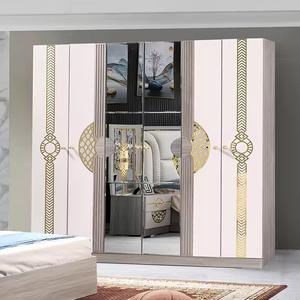 Set Camera da Letto Elegante <span class=keywords><strong>Pinar</strong></span> Stile Turco 2025 di Alta Qualità con Testiera Illuminata e Armadio Specchiato in Legno Smart Vendita Calda - Product Image 4