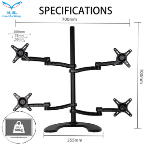 <span class=keywords><strong>Support</strong></span> <span class=keywords><strong>d</strong></span>'écran <span class=keywords><strong>d</strong></span>'<span class=keywords><strong>ordinateur</strong></span> Vesa Mount Quad Sit Stand, <span class=keywords><strong>support</strong></span> <span class=keywords><strong>de</strong></span> moniteur <span class=keywords><strong>de</strong></span> <span class=keywords><strong>bureau</strong></span>, <span class=keywords><strong>support</strong></span> <span class=keywords><strong>de</strong></span> moniteur <span class=keywords><strong>de</strong></span> table pour moniteurs LED LCD <span class=keywords><strong>de</strong></span> 14 à 29 pouces G4 - Product Image 3