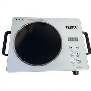 Cuisinière à <span class=keywords><strong>induction</strong></span> électrique intelligente pour usage domestique, multifonctionnelle, étanche, haute puissance 3500W, idéale pour fondue et sauté, cadeau - Product Image 1