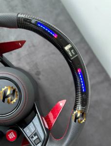 <span class=keywords><strong>Volante</strong></span> de Coche HZ, Accesorios para Coche, <span class=keywords><strong>Volante</strong></span> de Cuero y Fibra de Carbono para <span class=keywords><strong>Audi</strong></span> S6 S7 <span class=keywords><strong>A4</strong></span> A5 A6 A7 Q3 Q5 A3 S3 S8 R8 - Product Image 5