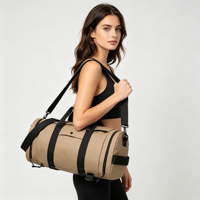 Sac de sport compact à livraison rapide, personnalisable avec logo, lavable, sac de voyage à prix abordable, organisateur sous vide, séparation humide/sec, sac de fitness