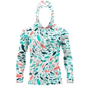 Ropa de Pesca Personalizada para Hombre, Sudaderas con Capucha Sublimadas Transpirables con Protección Solar UPF 50+, Ropa de Pesca de Camuflaje - Product Image 1