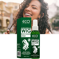Kit de Soins pour Perruques Unisexe à l'Huile de Coco en Gros Personnalisé ; Shampoing et Spray d'Entretien pour Perruques ; Entretien Sans Rinçage pour des Cheveux Lisses et Soyeux