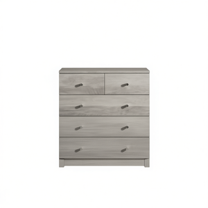 Comò Moderno e Semplice a 5 Cassetti in Legno Grigio, Mobile per Camera da Letto - Product Image 1